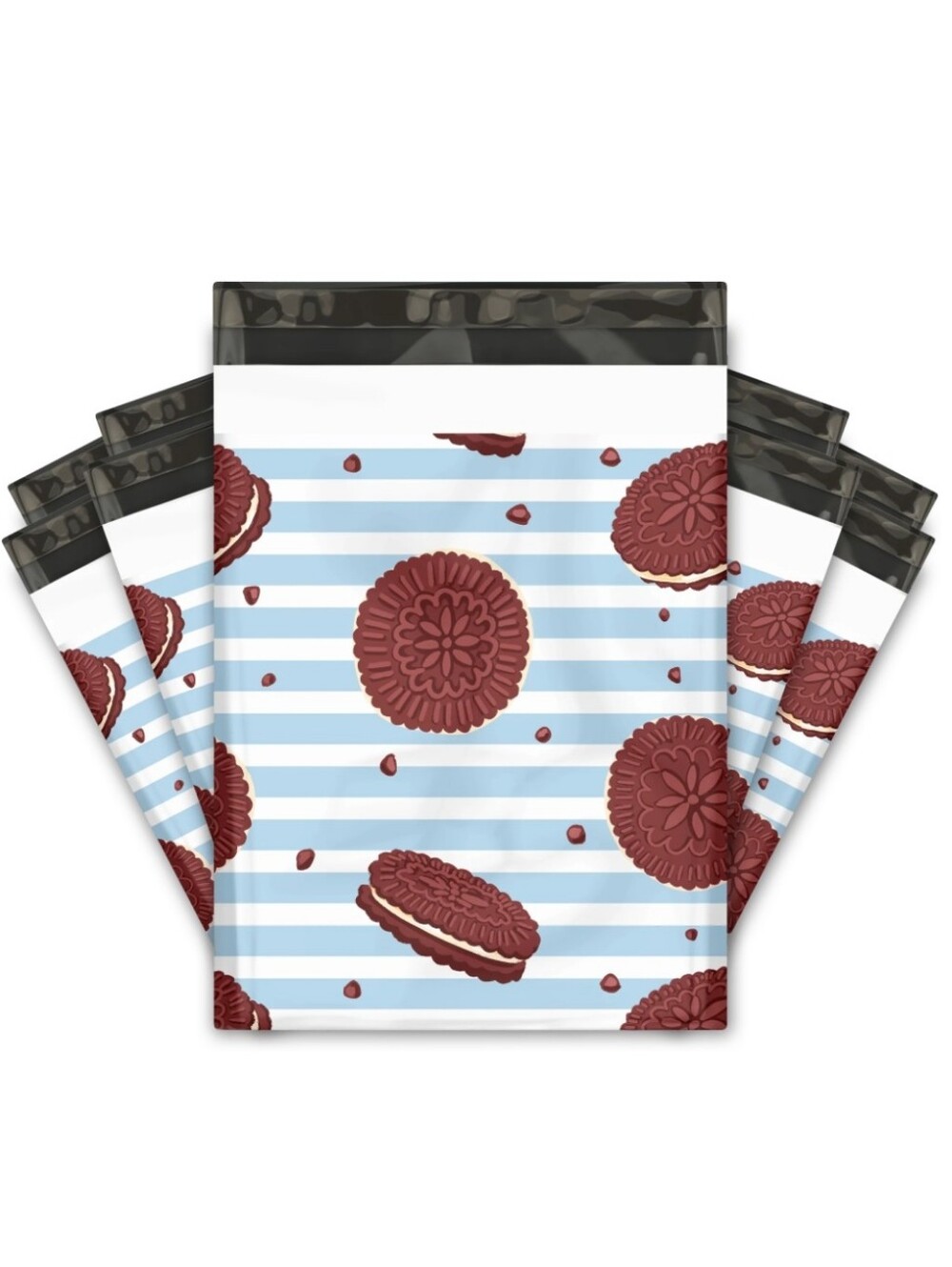 25ct, 10x13 "COOKIES" POLY MAILERS